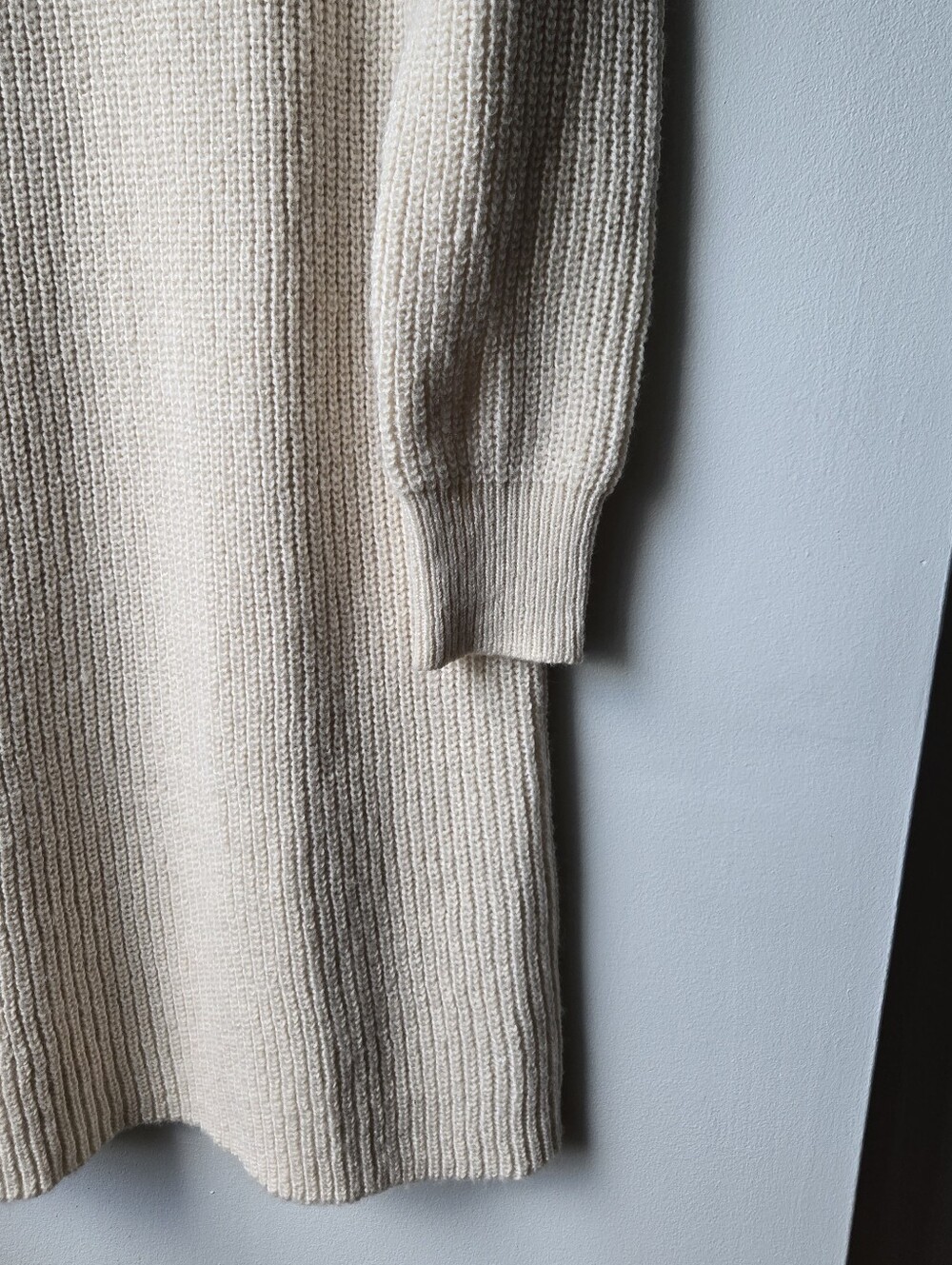 Contemporain Simons LG Sweater Dress Turtleneck Cowlneck Midi Cozy Contains Wool - Picture 4 of 12